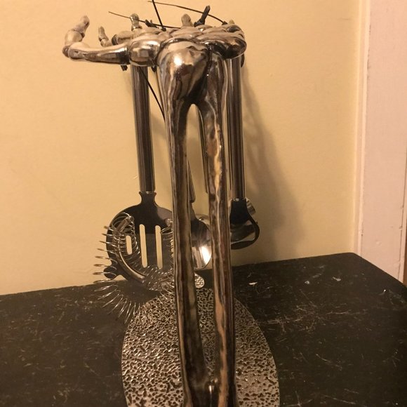 Pottery Barn Holiday New Pottery Barn Skeleton Hand Barware Bar